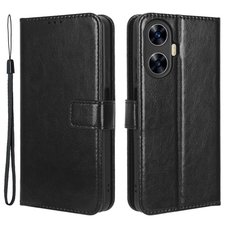 Housse Realme C55 Simili Cuir Flashy à Lanière