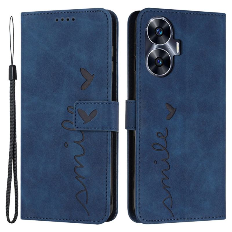 Housse Realme C55 Smile à Lanière