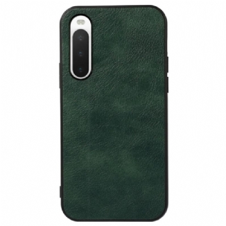 Coque Sony Xperia 10 IV Style Cuir Litchi