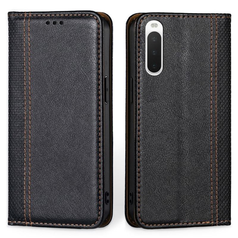 Flip Cover Sony Xperia 10 IV Simili Cuir Vintage