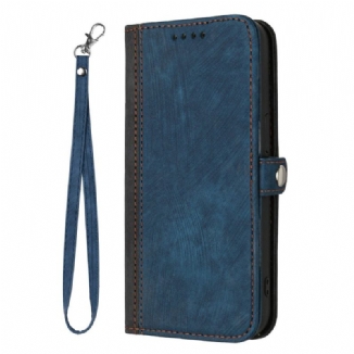 Housse Sony Xperia 10 IV Bicolore avec Lanière