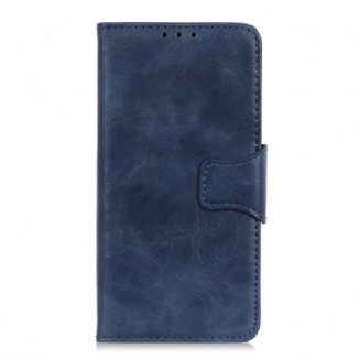 Housse Sony Xperia 10 IV Cuir Fendu Fermoir Vintage
