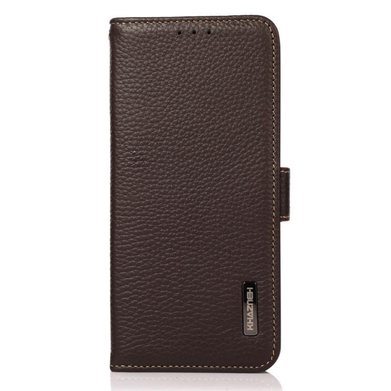 Housse Sony Xperia 10 IV Cuir Litchi KHAZNEH RFID