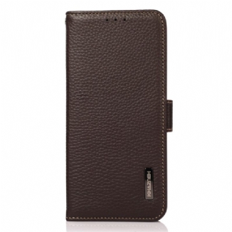 Housse Sony Xperia 10 IV Cuir Litchi KHAZNEH RFID