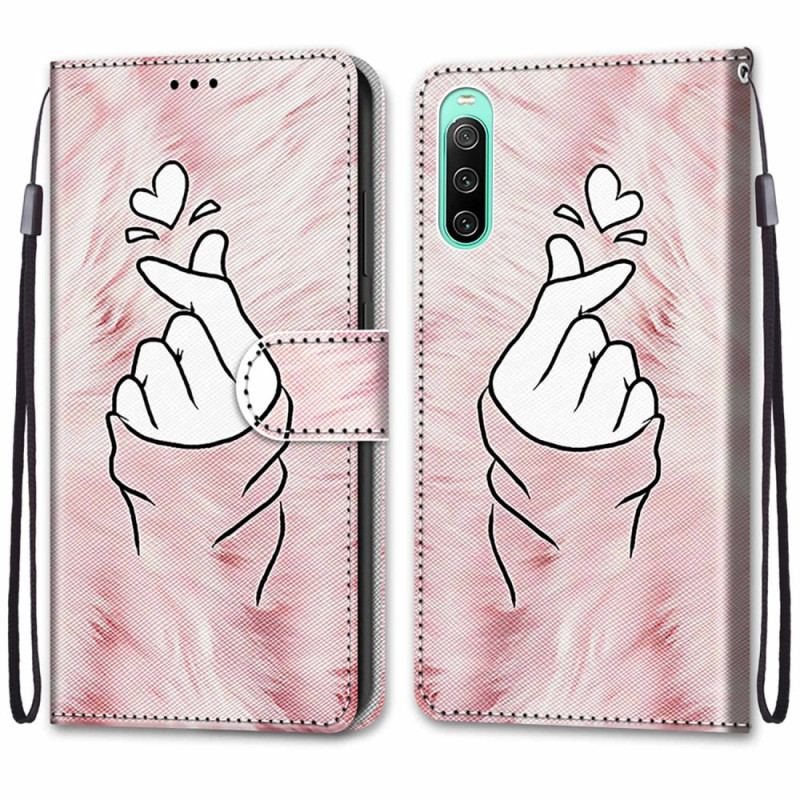 Housse Sony Xperia 10 IV Finger Heart