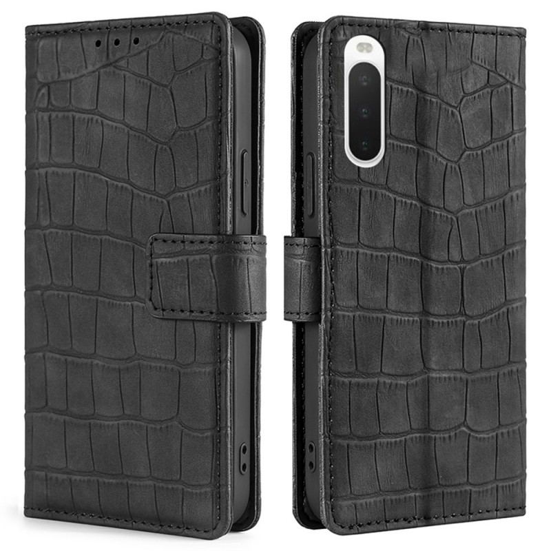 Housse Sony Xperia 10 IV Style Peau de Crocodile