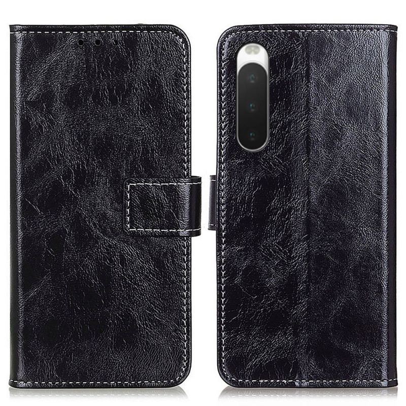 Housse Sony Xperia 10 IV Vernie avec Coutures