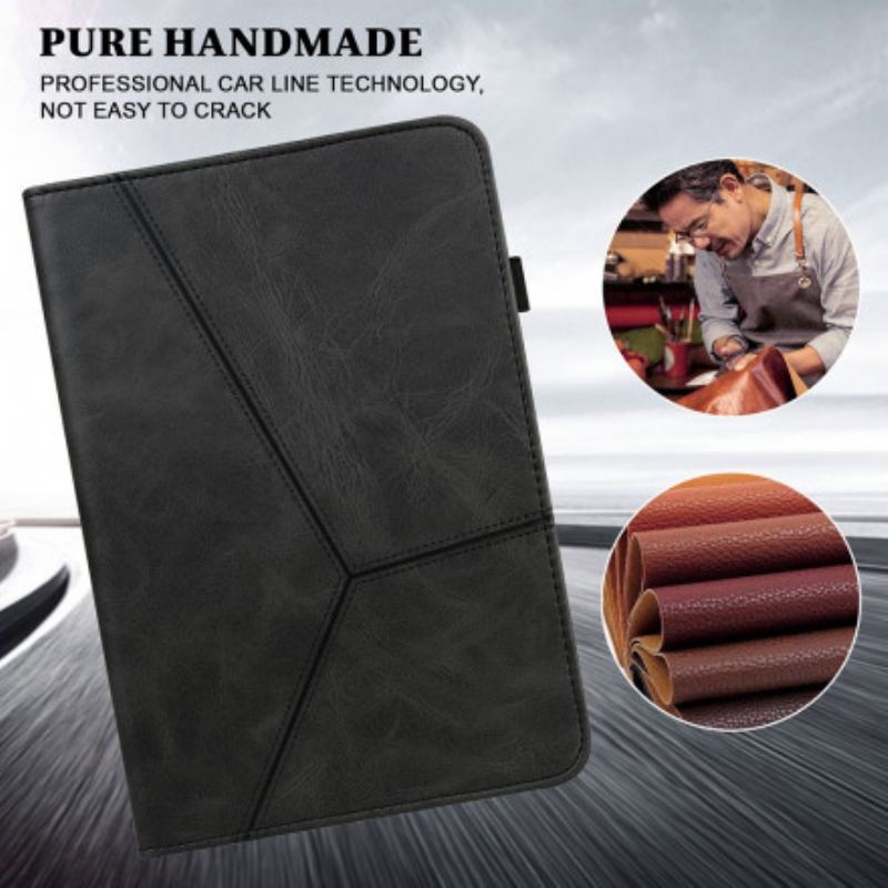 Étui Huawei MatePad 11 (2021) Effet Cuir Géométrique