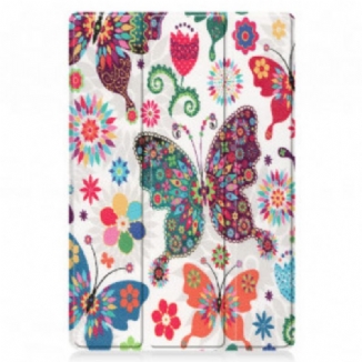 Smart Case Huawei MatePad 11 (2021) Papillons et Fleurs Rétros