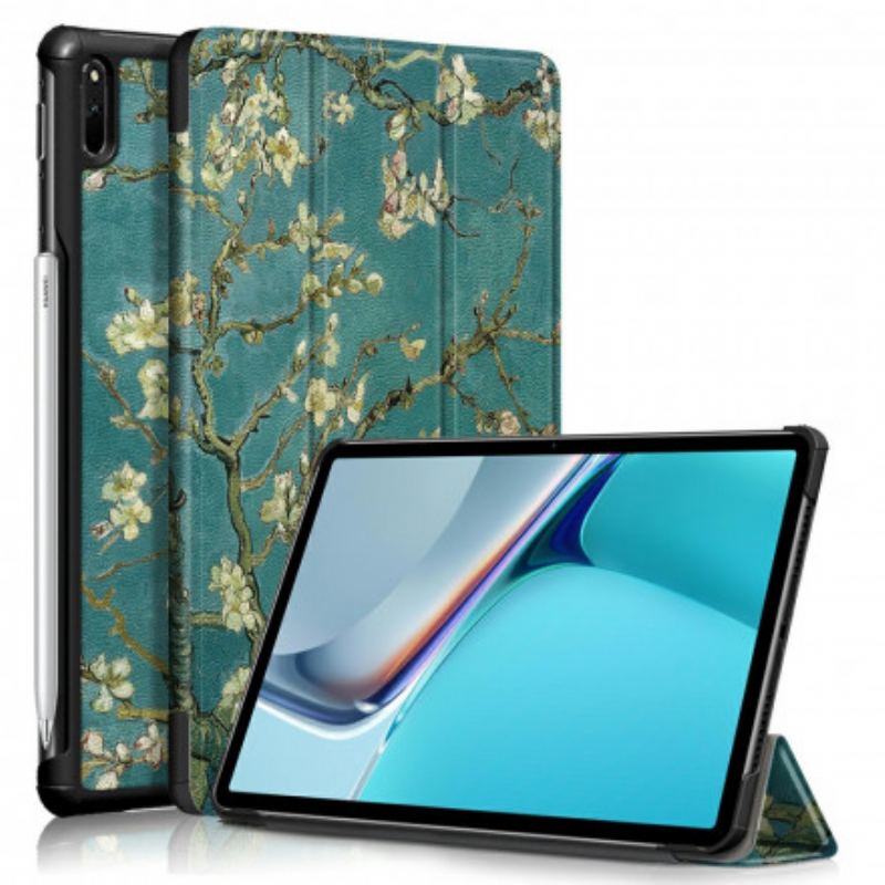Smart Case Huawei MatePad 11 (2021) Renforcée Branches Fleuries