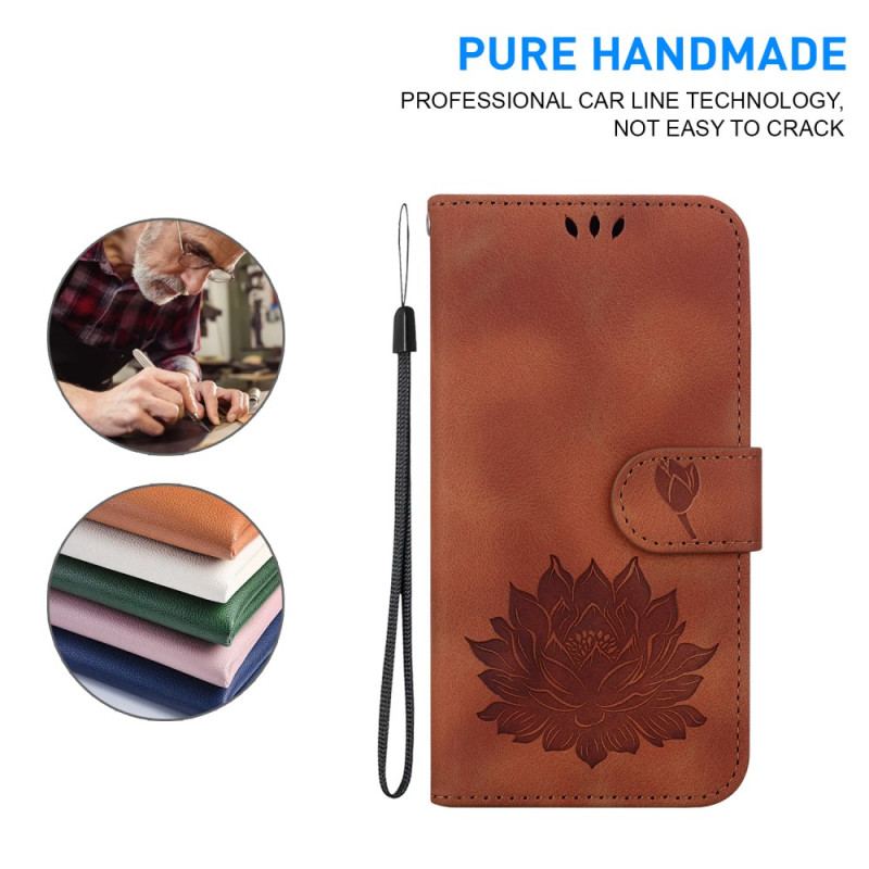 Housse Google Pixel 9 / 9 Pro Motif Lotus et Lanière