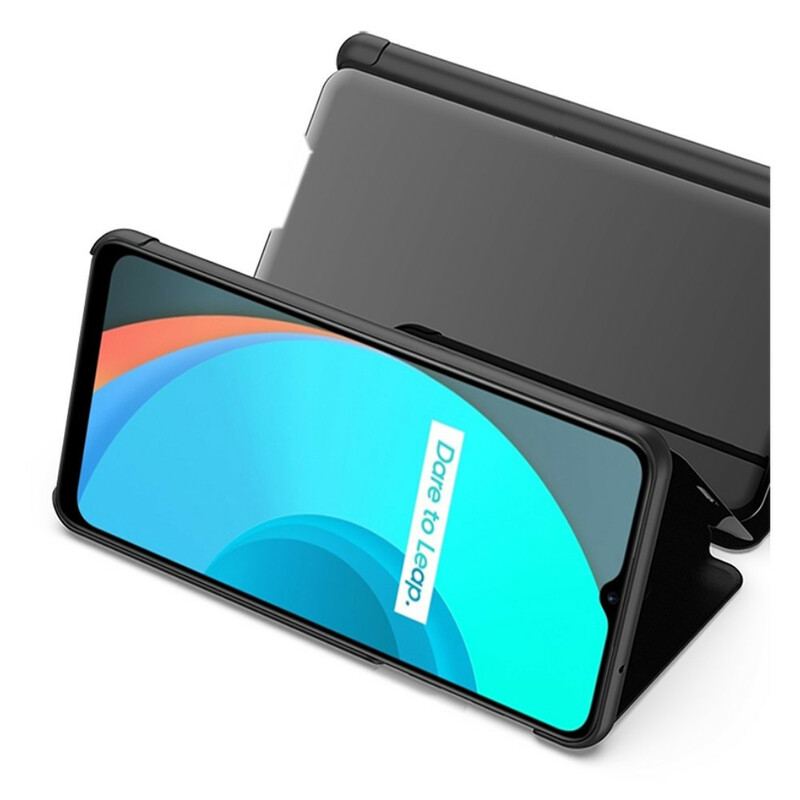 View Cover Realme C11 Miroir et Simili Cuir