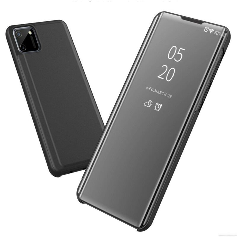 View Cover Realme C11 Miroir et Simili Cuir