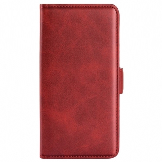 Housse Realme C30 Simili Cuir Texturé Double Fermoir