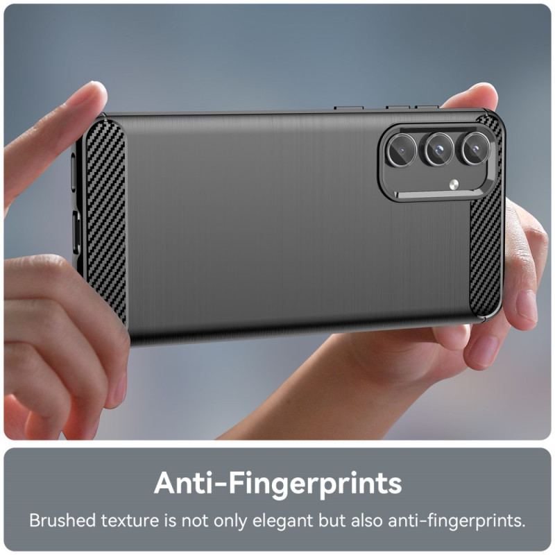 Coque Samsung Galaxy M55 5G Fibre Carbone Brossée