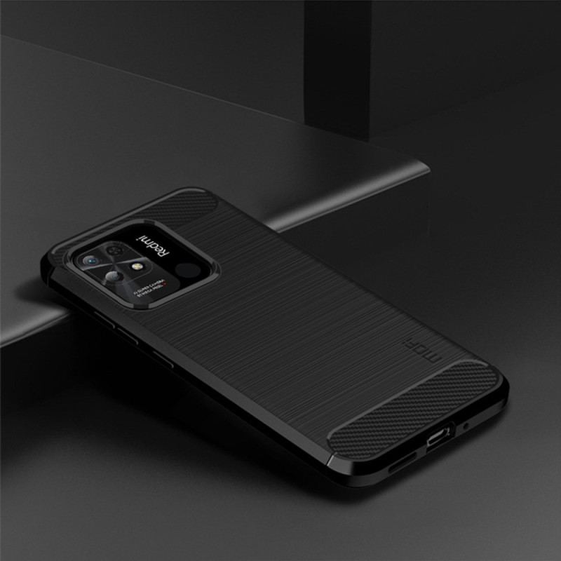 Coque Xiaomi Redmi 10C Fibre Carbone Brossée MOFI
