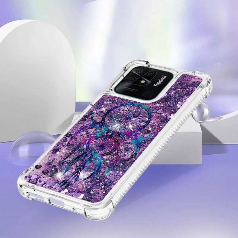Coque Xiaomi Redmi 10C Paillettes Attrape Rêves