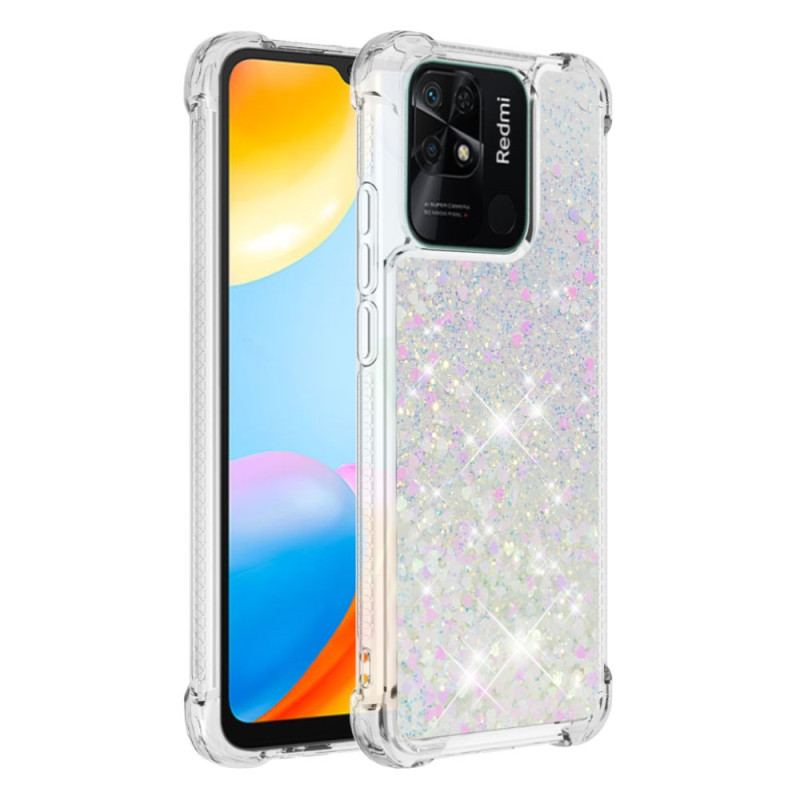 Coque Xiaomi Redmi 10C Paillettes Colorées