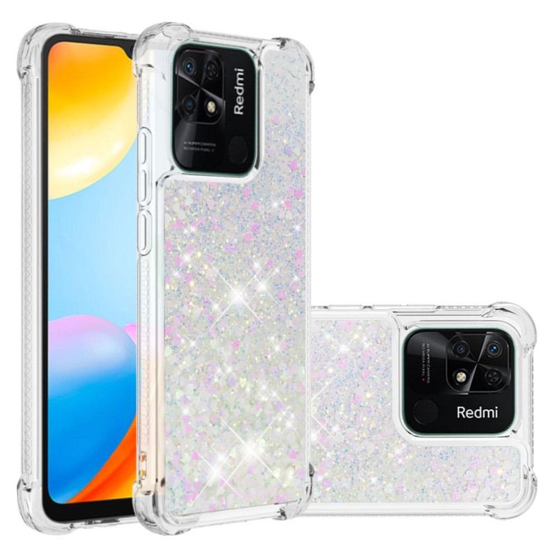 Coque Xiaomi Redmi 10C Paillettes Colorées