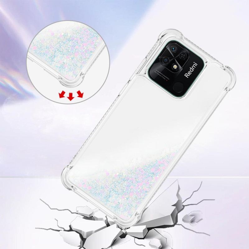 Coque Xiaomi Redmi 10C Paillettes Colorées