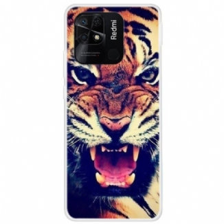 Coque Xiaomi Redmi 10C Tête de Félin