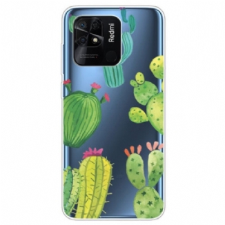 Coque Xiaomi Redmi 10C Transparente Cactus