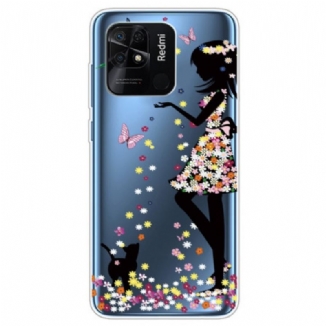 Coque Xiaomi Redmi 10C Transparente Jeune Fille
