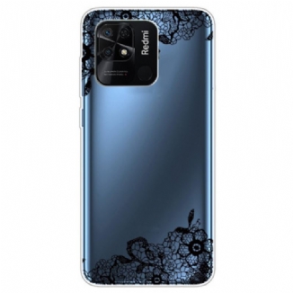 Coque Xiaomi Redmi 10C Transparente Jolie Dentelle
