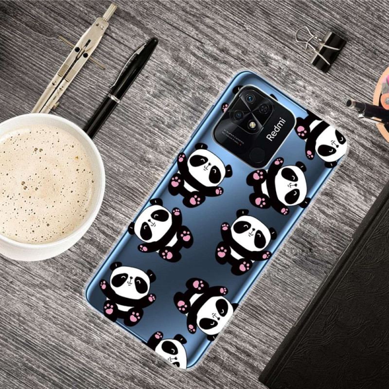Coque Xiaomi Redmi 10C Transparente Multiples Pandas