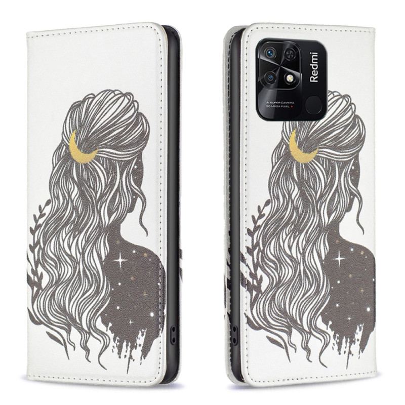 Flip Cover Xiaomi Redmi 10C Jolie Chevelure