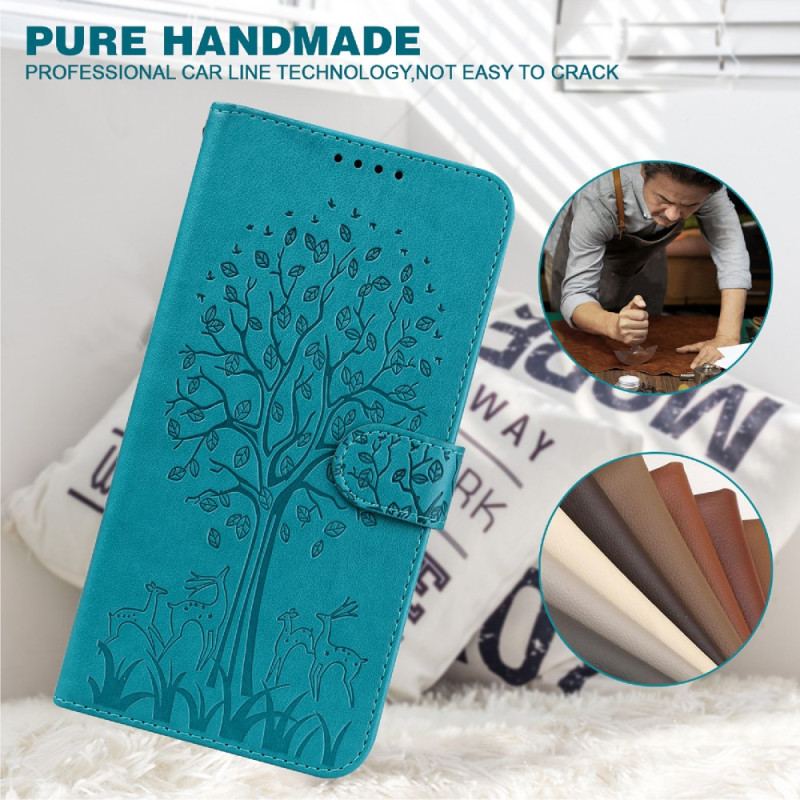 Housse Xiaomi Redmi 10C Arbre et Cerfs