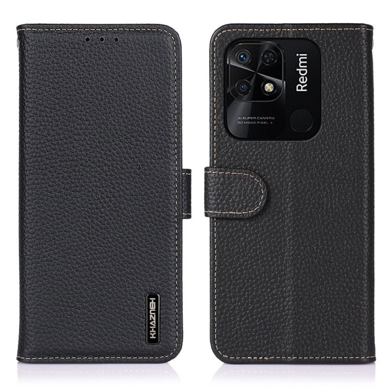 Housse Xiaomi Redmi 10C Cuir Litchi KHAZNEH
