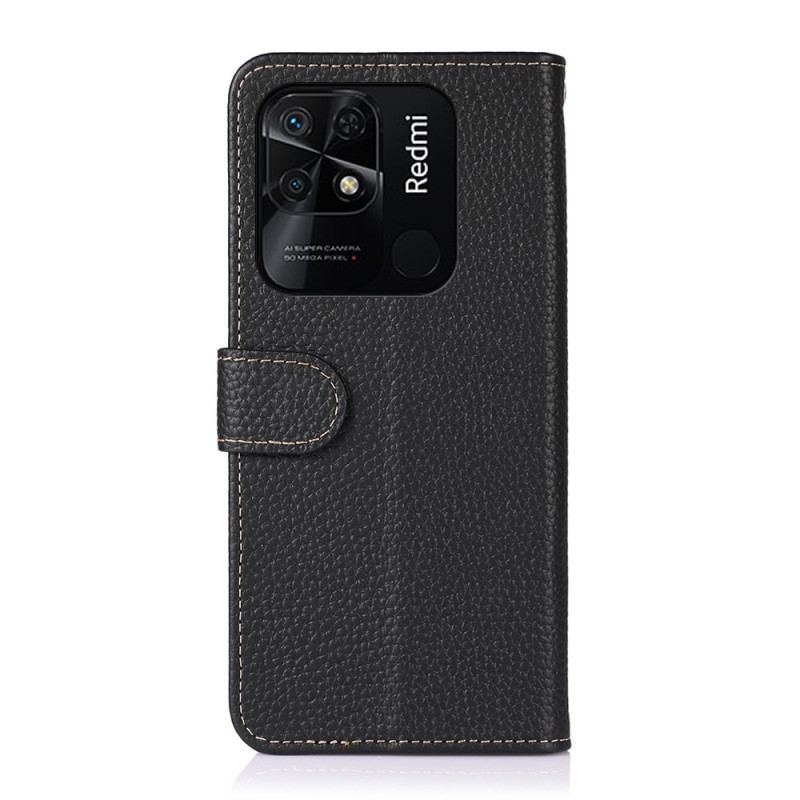 Housse Xiaomi Redmi 10C Cuir Litchi KHAZNEH