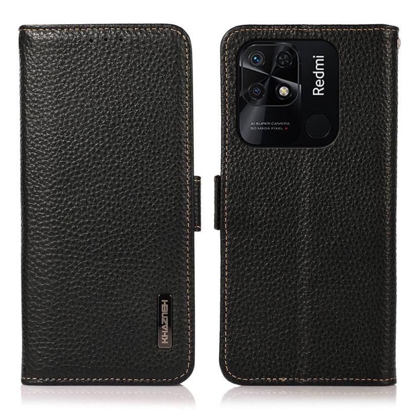 Housse Xiaomi Redmi 10C Cuir Litchi KHAZNEH RFID