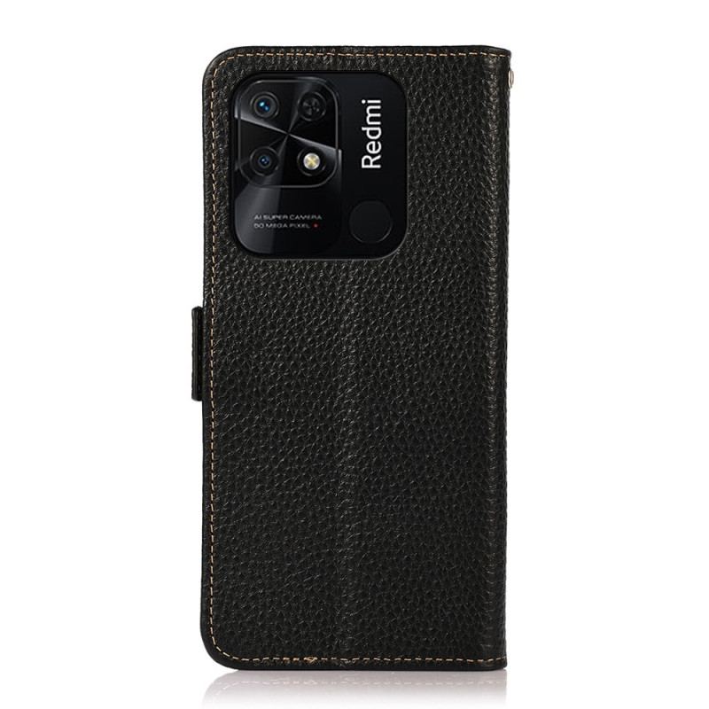 Housse Xiaomi Redmi 10C Cuir Litchi KHAZNEH RFID