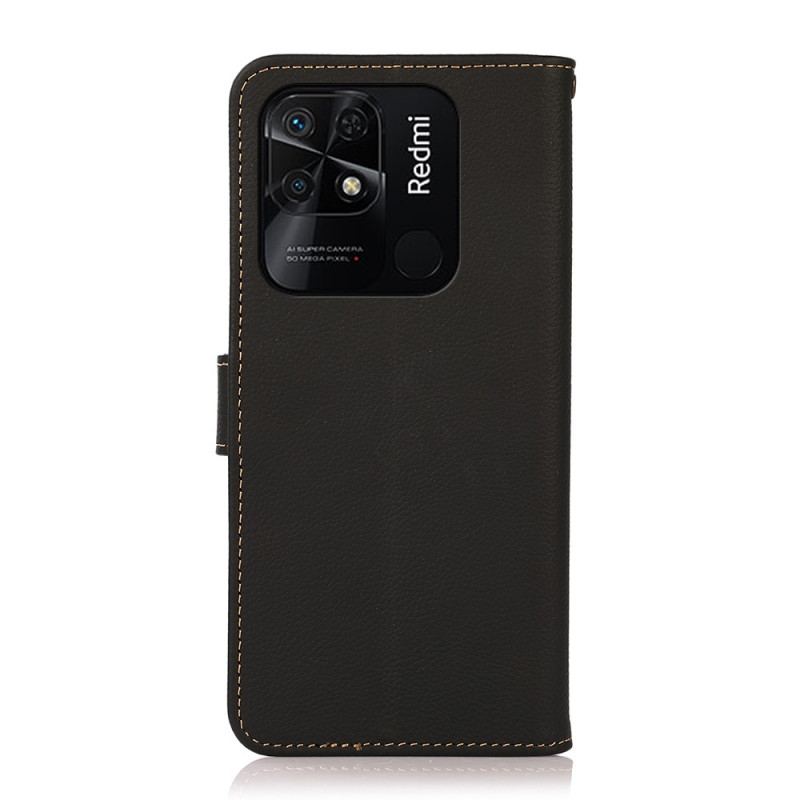 Housse Xiaomi Redmi 10C Cuir Véritable KHAZNEH RFID