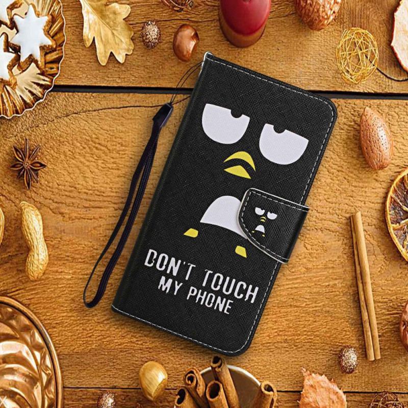 Housse Xiaomi Redmi 10C Don't Touch my Phone à Lanière