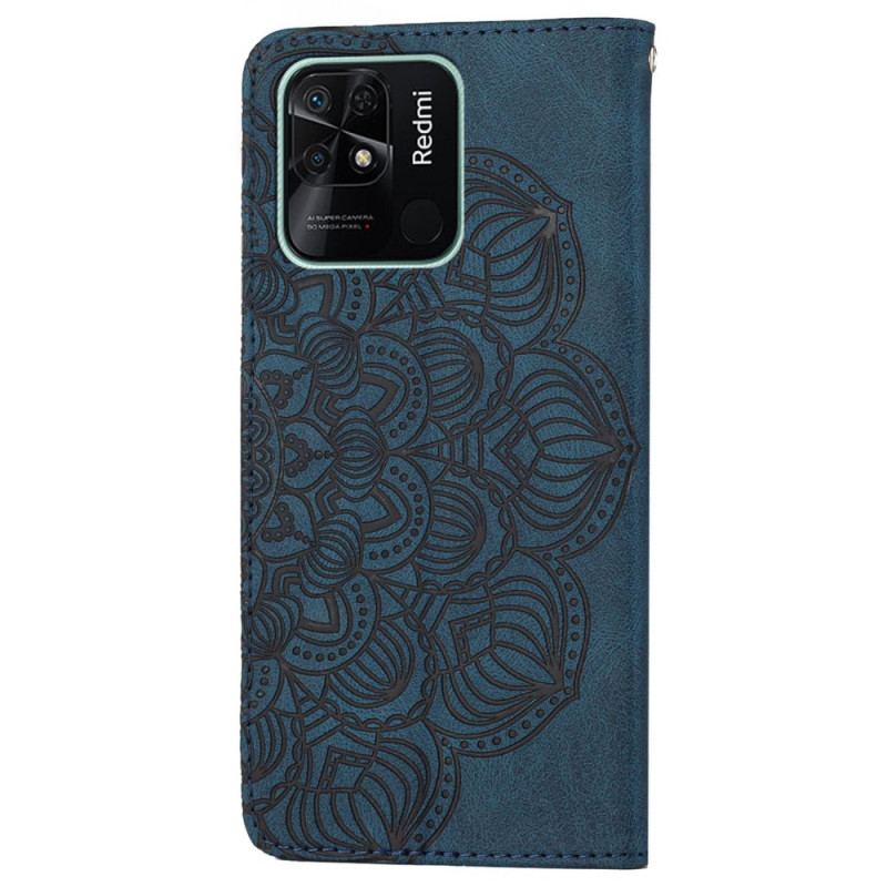 Housse Xiaomi Redmi 10C Mandala à Lanière