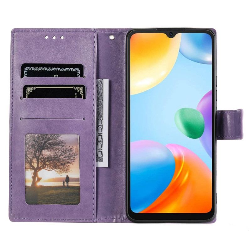Housse Xiaomi Redmi 10C Mandala Soleil avec Lanière