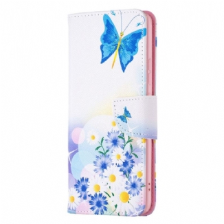 Housse Xiaomi Redmi 10C Papillons Aquarelle