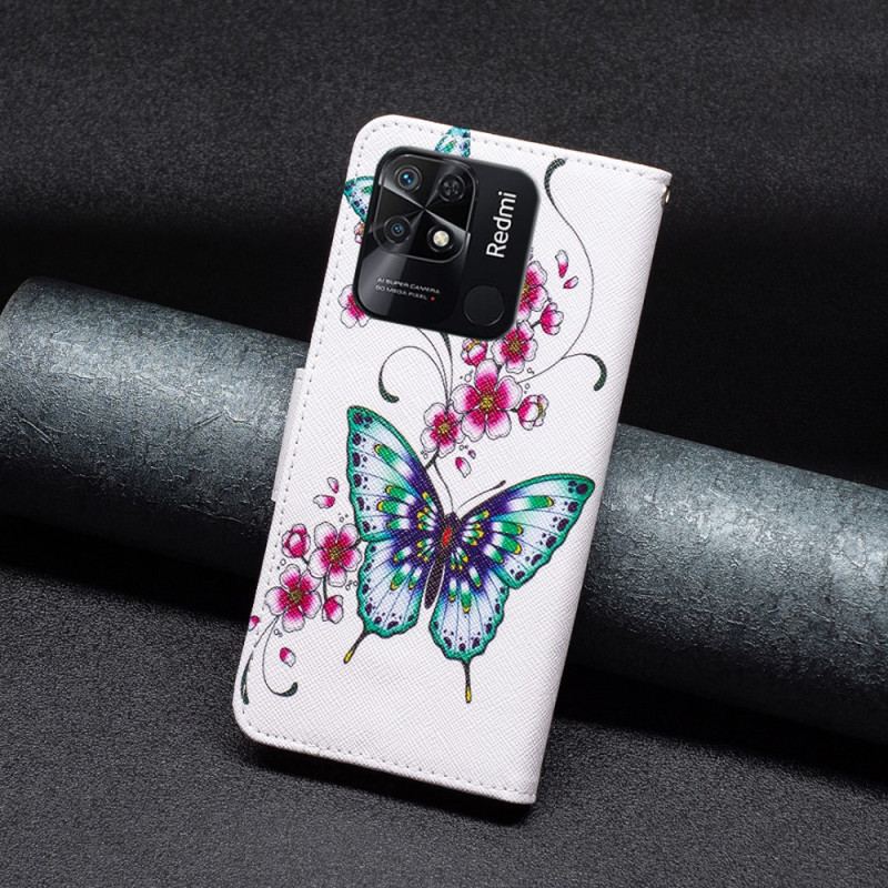 Housse Xiaomi Redmi 10C Papillons Colorés