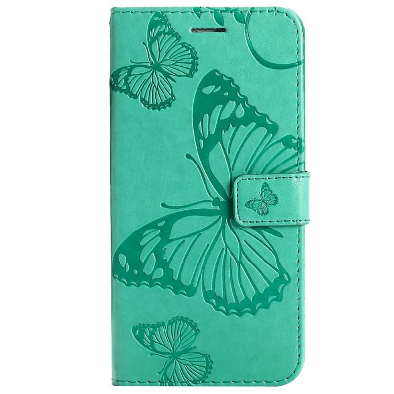 Housse Xiaomi Redmi 10C Papillons Géants à Lanière