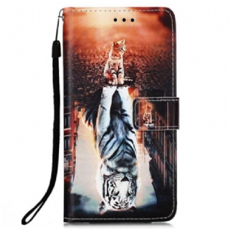 Housse Xiaomi Redmi 10C Rêve de Chaton à Lanière