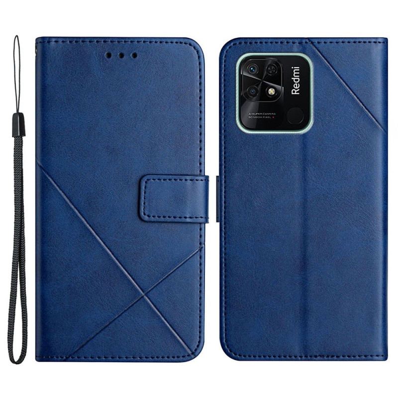 Housse Xiaomi Redmi 10C Style Cuir Géo X Design