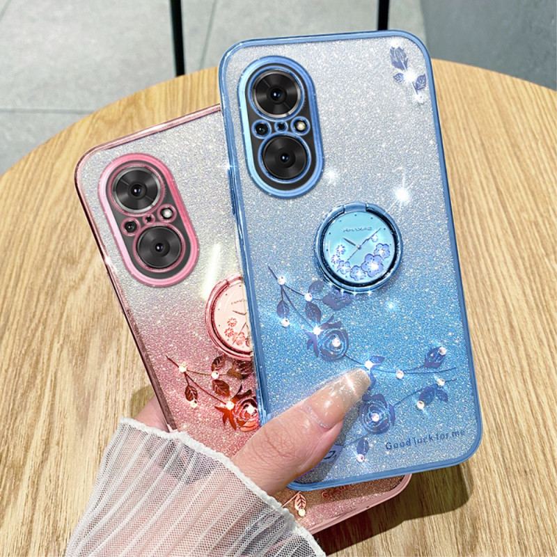 Coque Realme C67 Anneau-Support Strass