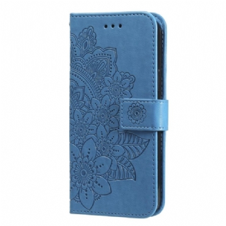 Housse Realme C67 4G Motif Floral à Lanière