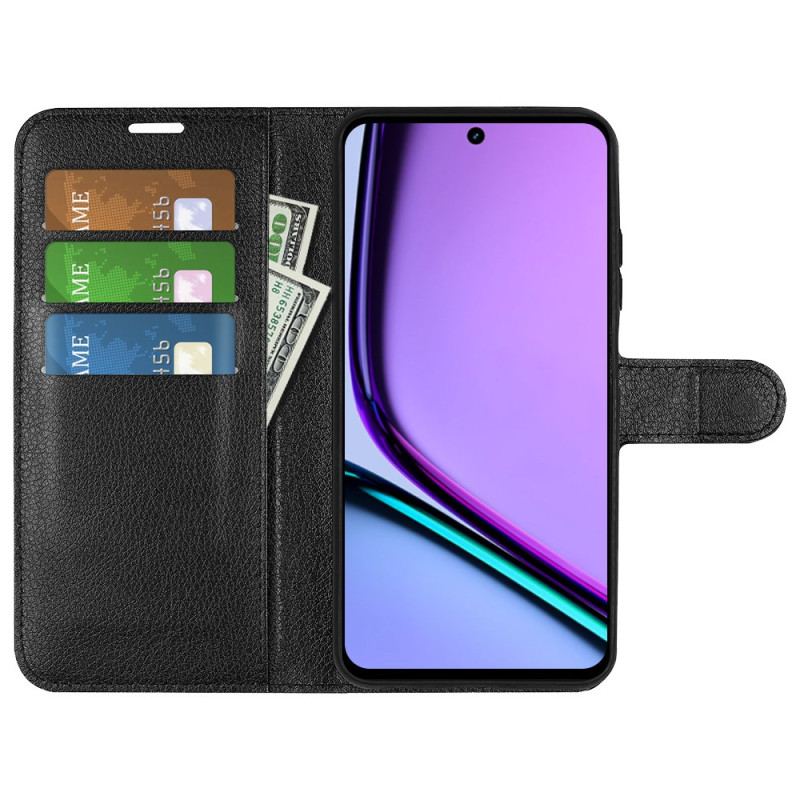 Housse Realme C67 Simili Cuir Litchi