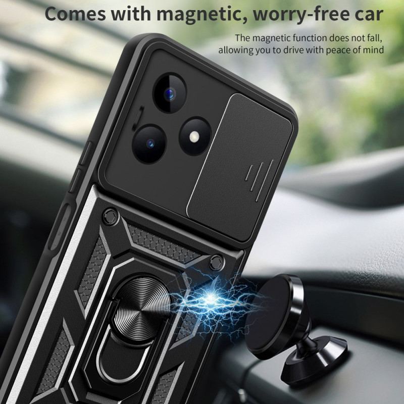 Coque Realme C53 / C51 Anneau-Support et Protecteur d'Objectif