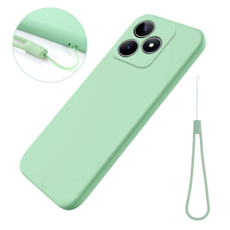 Coque Realme C53 / C51 Silicone Liquide à Lanière