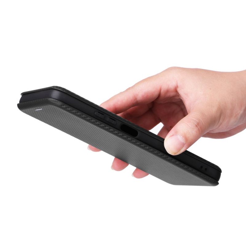 Flip Cover Realme C53 / C51 Fibre Carbone